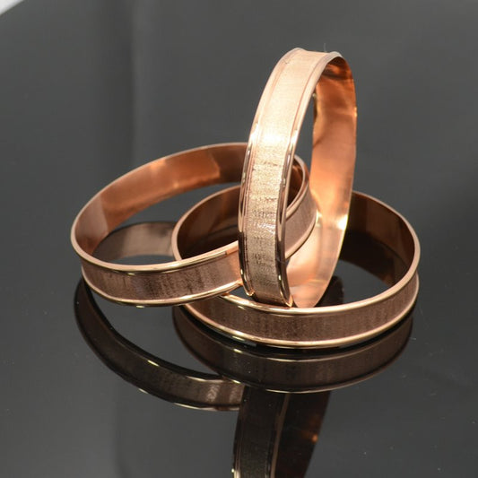 Bracelet Blank - Size 9.5 - Channel Bangle - Copper Plated