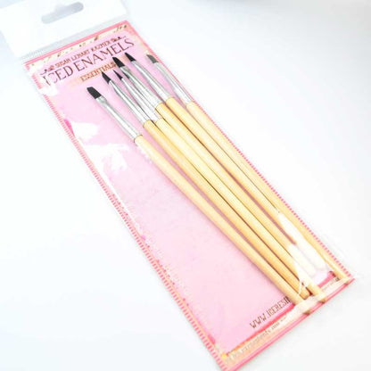Iced Enamels Essentials -  Brushes (Pack of 6)