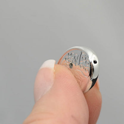 Glass Bead Turtle - Rose Red Cloud (5)