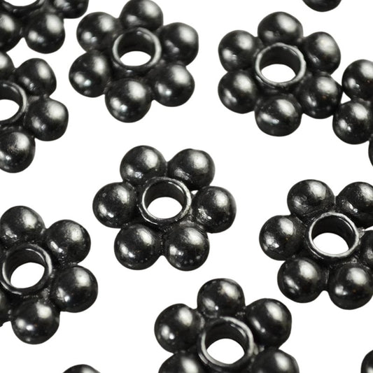 Metal Beads - Big Balls Daisy Spacer - Gunmetal