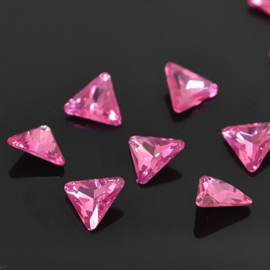 Swarovski Rhinestones Trillion Cut (Article 4722) - 8mm - Rose