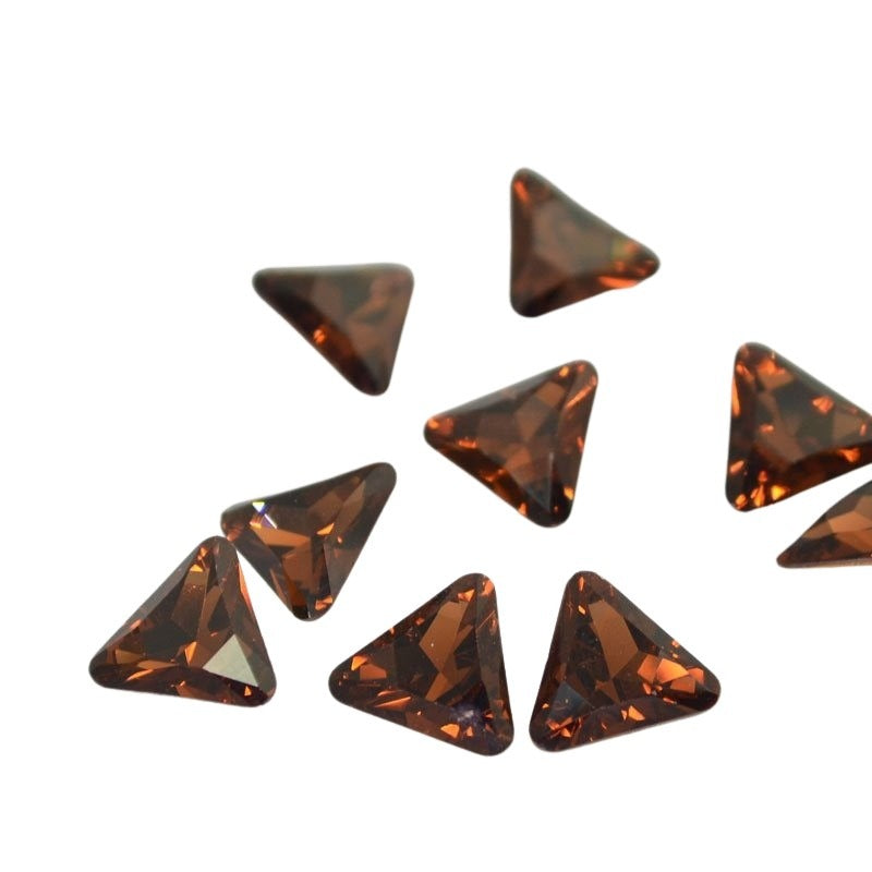 Swarovski Rhinestones Trillion Cut (Article 4722) - 8mm - Smoked Topaz