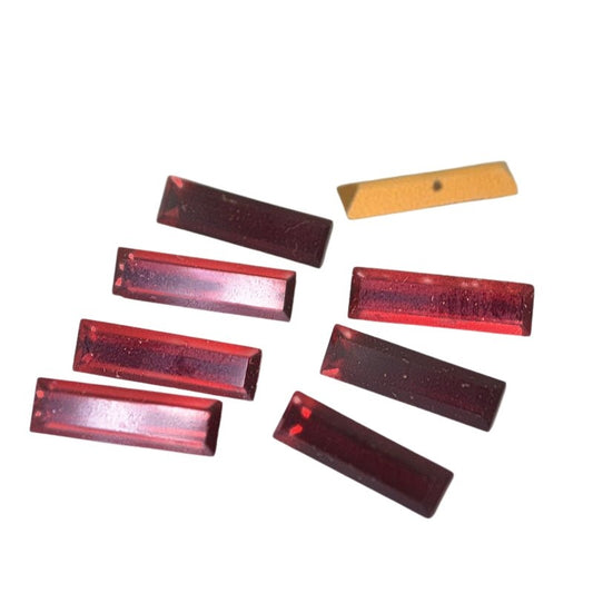 Swarovski Rhinestones - 3x10mm Baguette (Article 109/4500) - Siam (6)