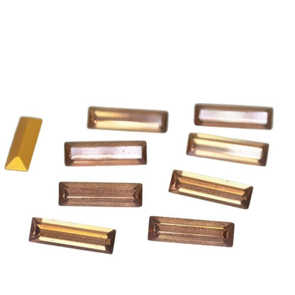 Swarovski Rhinestones - 3x10mm Baguette (Article 109/4500) - Smokey Topaz (6)
