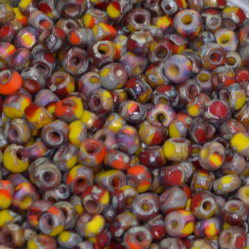Czech Seed Beads Cut - 6/0 - Corn-u-copia (20g)