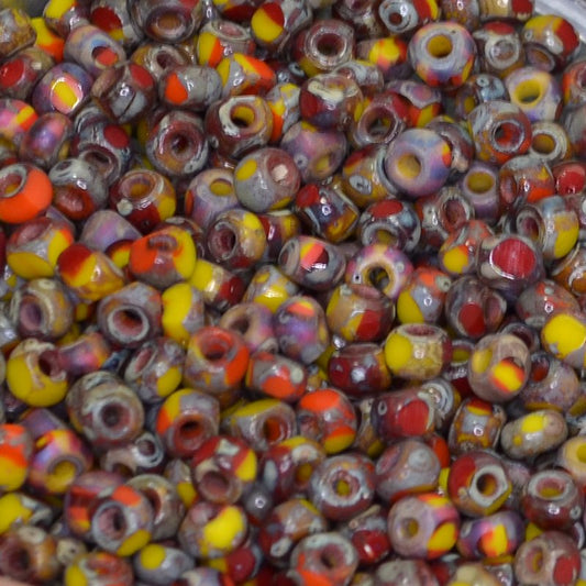 Czech Seed Beads Cut - 6/0 - Corn-u-copia (20g)