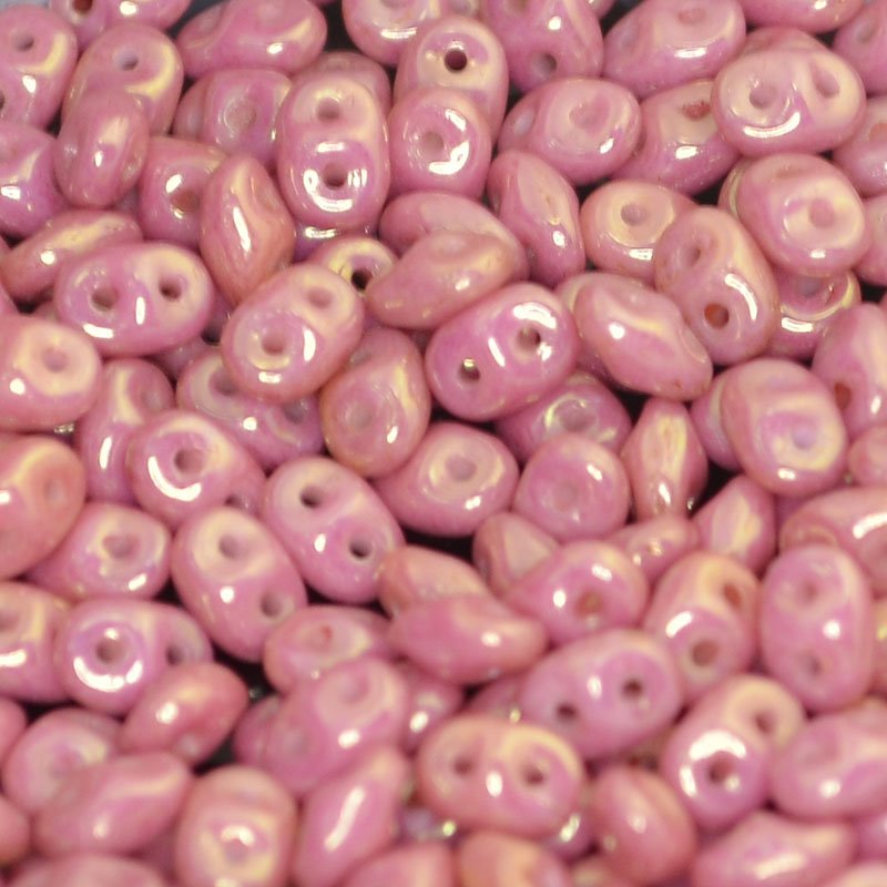 Superduos - Luster Dark Metallic Pink