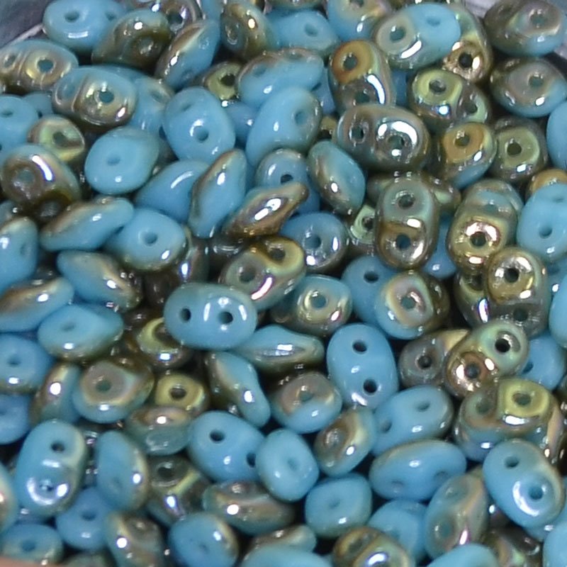 Superduos - Turquoise Blue Celsian