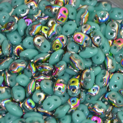 Superduos - Turquoise Green Vitrail