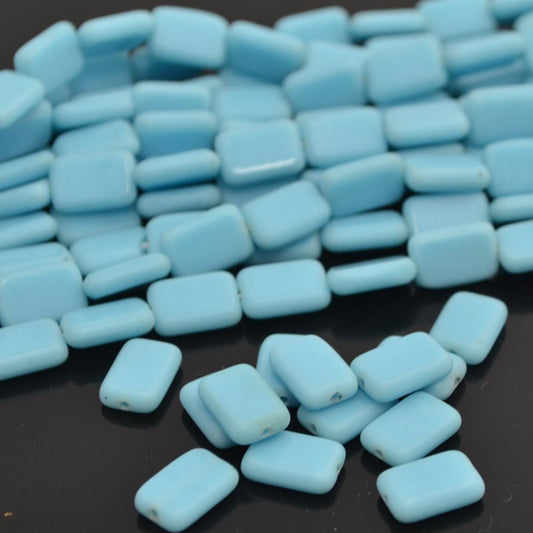 Flat Cut Tablet - 8x12mm Rectangle - Just the Turquoise