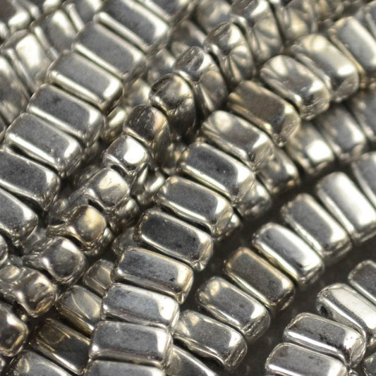 Czechmates Bricks - Metallic Silver (Strand)
