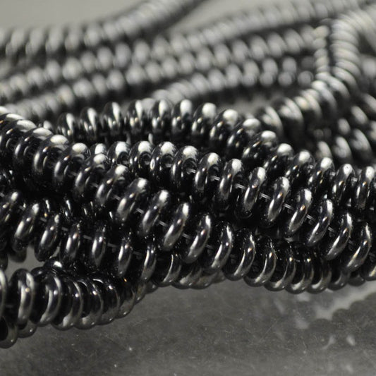 Czechmates Lentils - 6mm - Hematite (Strand)