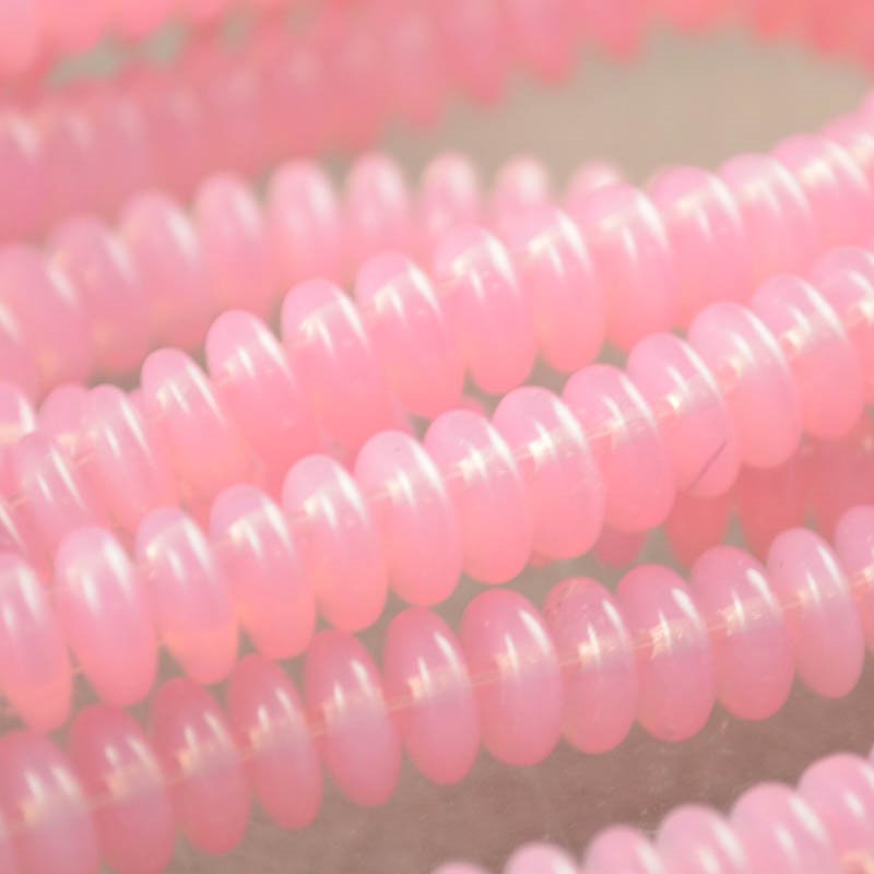 Czechmates Lentils - 6mm - Rose Opal (Strand)