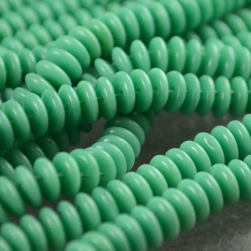 Czechmates Lentils - 6mm - Turquoise Green (Strand)