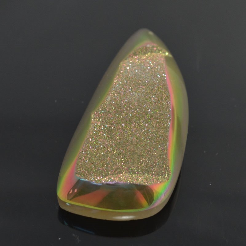 Stone - 26x60mm Freeform Cabochon - Bronze Beauty Window Druzy