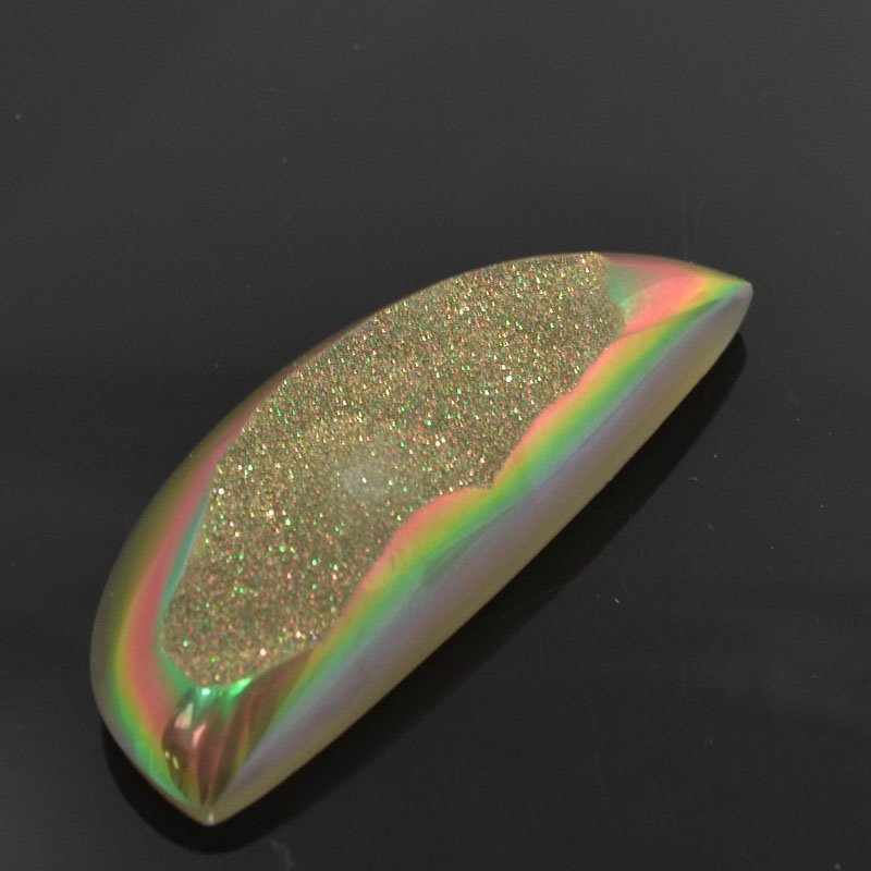 Stone - 27x68mm Freeform Cabochon - Bronze Beauty Window Druzy