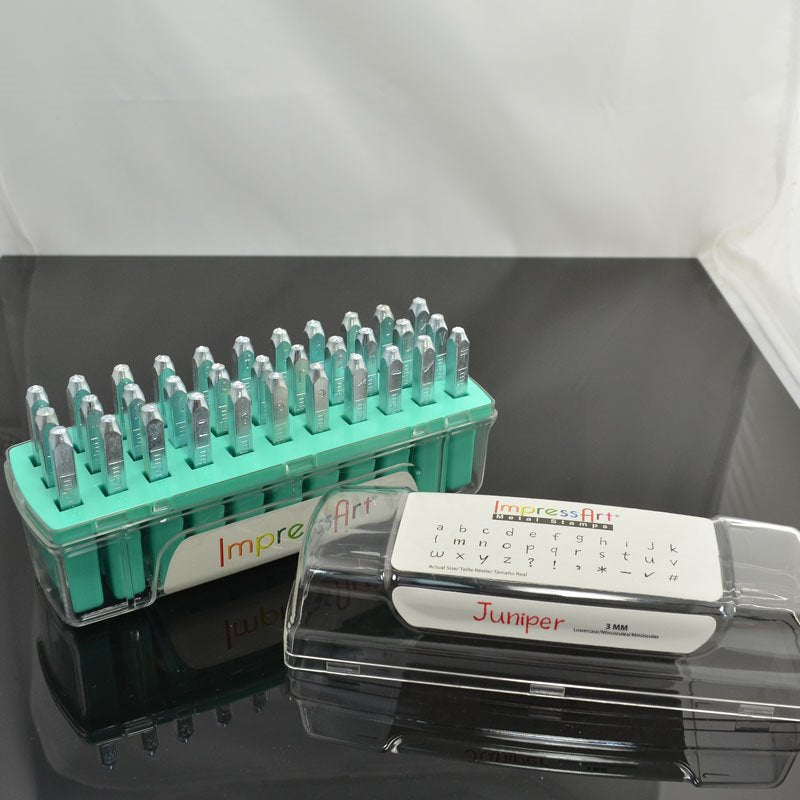 ImpressArt Stamps - 3mm Stamp/Punch Collection - Juniper - lowercase Letters / S