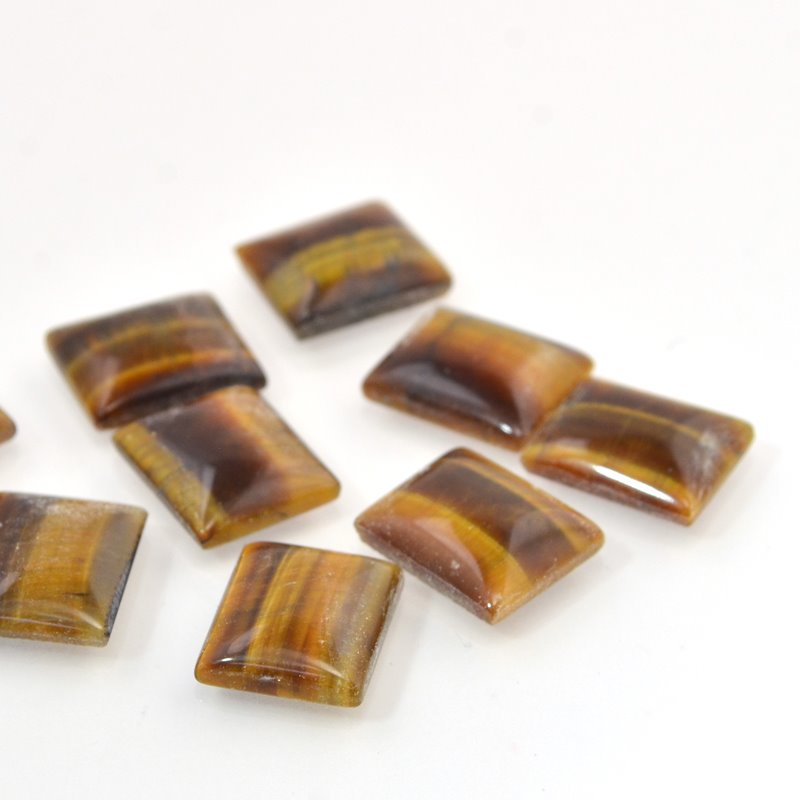 Stone Cabochon - 11x13mm Rectangular Cabochon - TigerEye