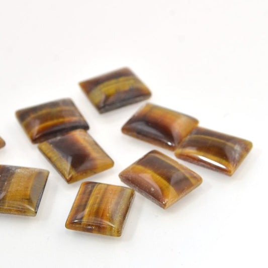 Stone Cabochon - 11x13mm Rectangular Cabochon - TigerEye