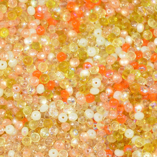 BeadFX Bead Mix - 3x5mm - Fire Polish Donuts - Wild Fruite (tube)