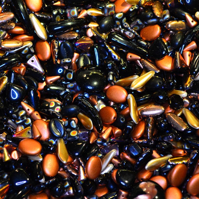 BeadFX Bead Mix - Czech Glass and Fire Polish Mix - I want it All (Pack)