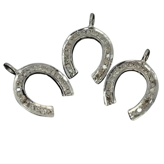 Horseshoe   Diamonds/Gunmetal Each