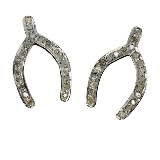 Lucky Wishbone   Diamonds/Gunmtl Each