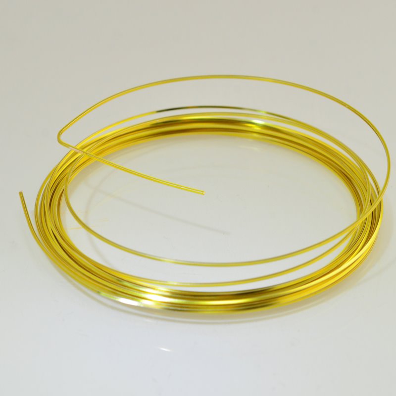 Craft Wire - 21ga - Square Wire - Champagne Gold (Parawire)