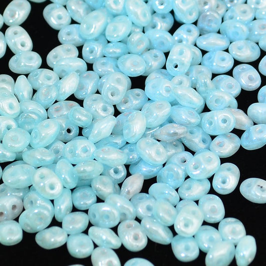 Superduos - Opal Aqua White Luster