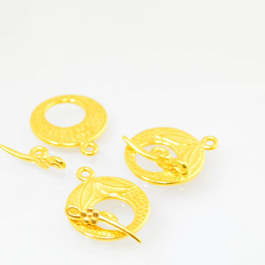 Toggle Clasp -  Thornapple - Bright Gold Plated