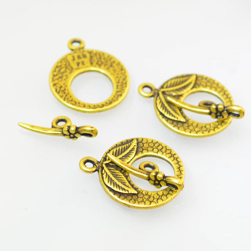Toggle Clasp -  Thornapple - Antiqued Brass