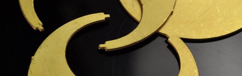 Metal Blank Crescent Moon - Raw Brass