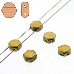 Honeycombs - Crystal Full Amber (Strand of 30)