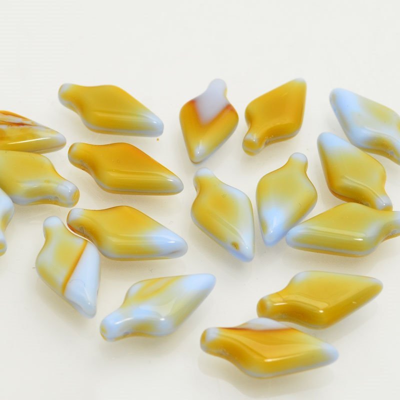 Pressed Glass -  Arrow Drop - Periwinkle Honey (10)