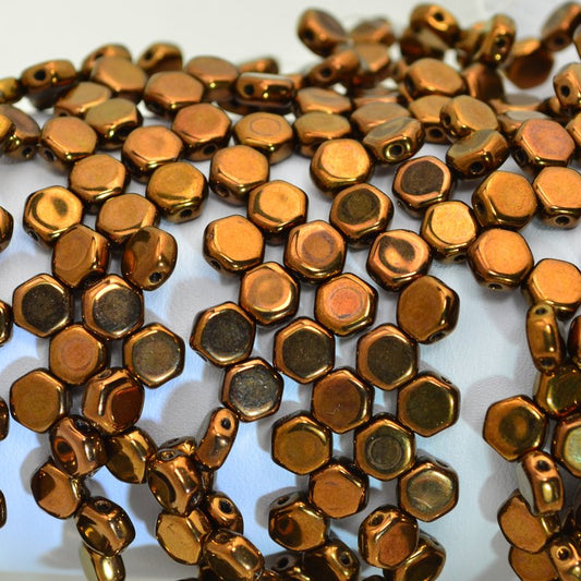 Honeycombs - Metallic Bronze (Strand of 30)