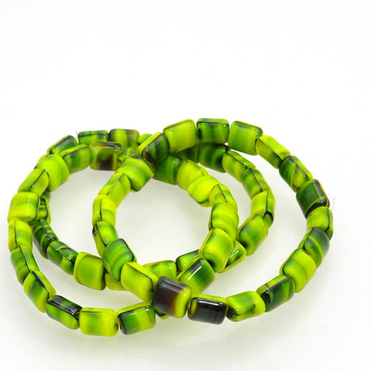 Glass -  Oval Tubes - Godzilla (Strand 20)