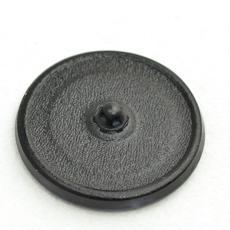 Czech Glass Button - 32mm Spiral Stairs - Sapphire Blue