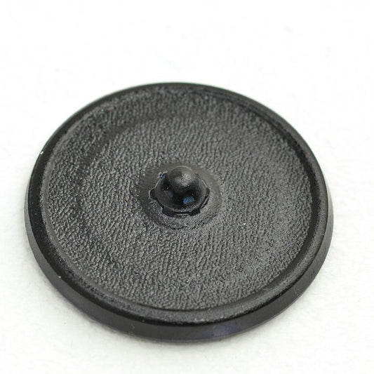 Czech Glass Button - 32mm Spiral Stairs - Sapphire Blue