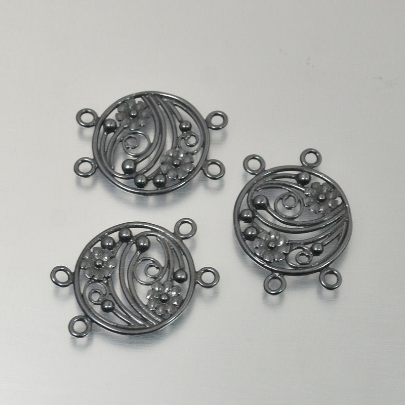 Link -  Nosy Posy Round 2 Loop - Gunmetal