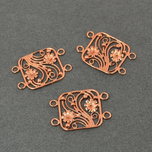 Link -  Nosy Posy Square 2 Loop - Bright Copper