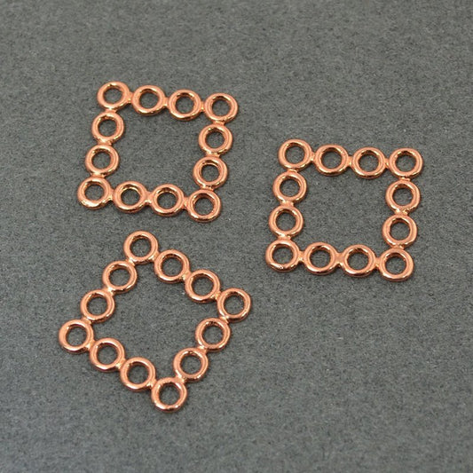 Link -  Square of Circles - Bright Copper