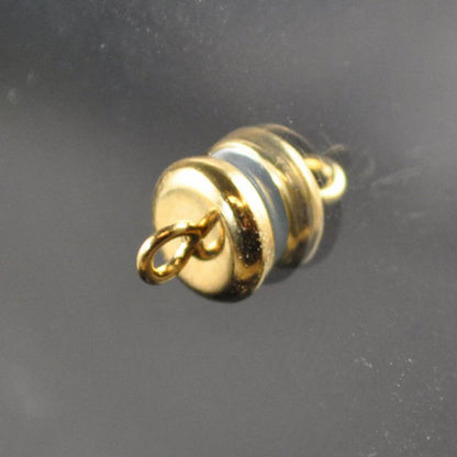 Magnetic Clasp Basic Flat Round - 6mm - Bright Gold Plated (6)