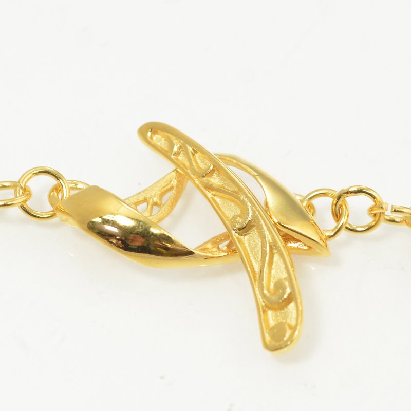 Toggle Clasp -  Twisted Loop - Goldplated
