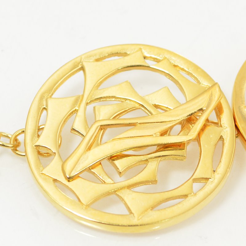 Statement Clasp -  Linked Cogs - Goldplated