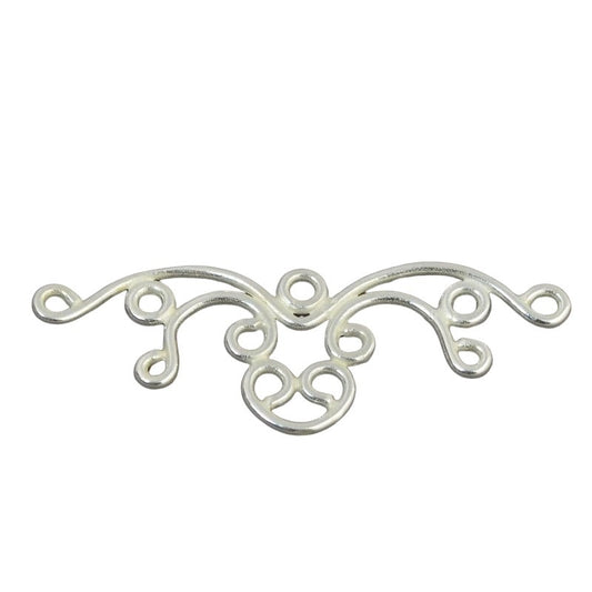 Link / Connector - Friendly Octopus - Bright Silver