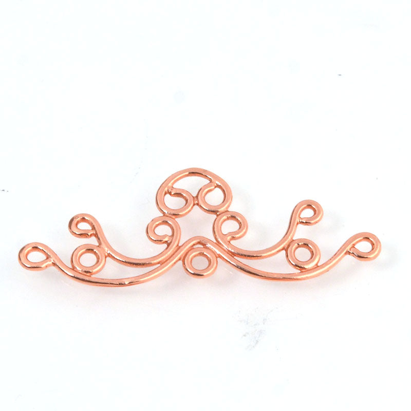 Link / Connector - Friendly Octopus - Bright Copper