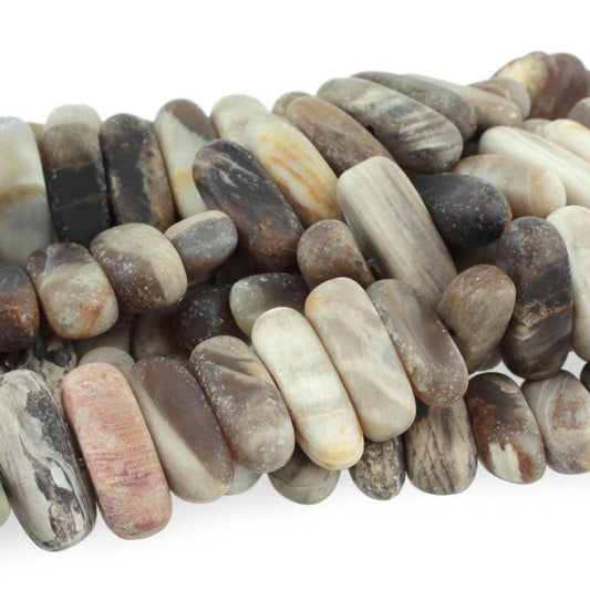 Wood Opalite Mt   5x15 Flat Chip 8in