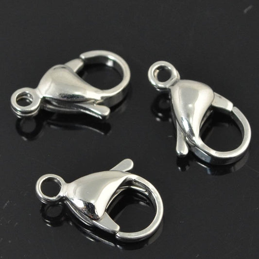 Lobster Clasp - 15mm  - Stainless Steel