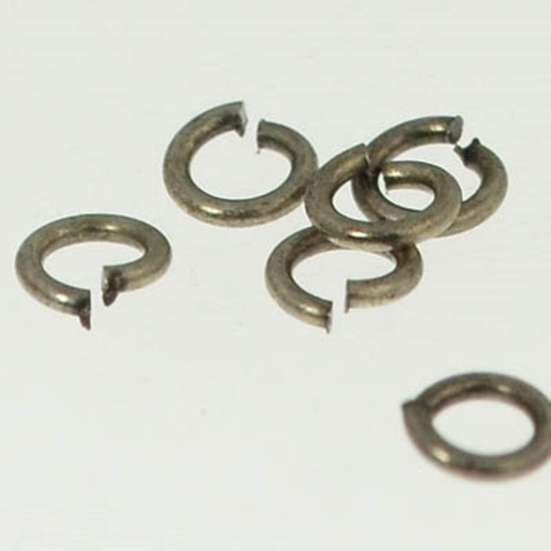 Jump Rings Open - 3mm - Antiqued Silver (25)