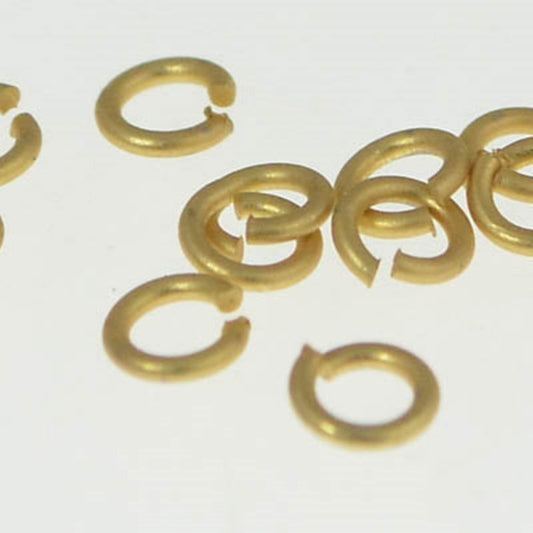 Jump Rings Open - 3mm - Satin Hamilton Gold (25)